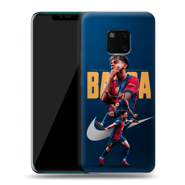 Пластиковый чехол на Huawei Mate 20 Pro с принтом Барселона Barca Yamal 