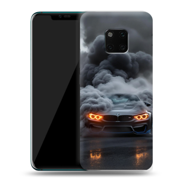 Пластиковый чехол на Huawei Mate 20 Pro с принтом BMW БМВ