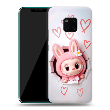 Пластиковый чехол на Huawei Mate 20 Pro с принтом Labubu Лабубу Пластиковый чехол на Huawei Mate 20 Pro с принтом Labubu Лабубу