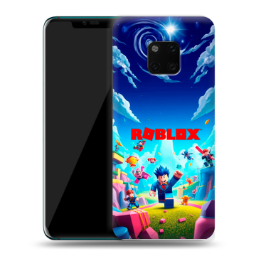 Пластиковый чехол на Huawei Mate 20 Pro с принтом Roblox Роблокс
