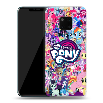 Пластиковый чехол на Huawei Mate 20 Pro с принтом My little pony Дружба чудо