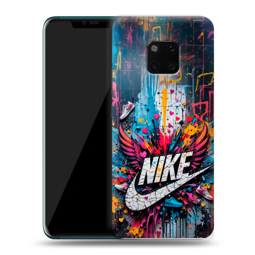 Пластиковый чехол на Huawei Mate 20 Pro с принтом Nike Найк