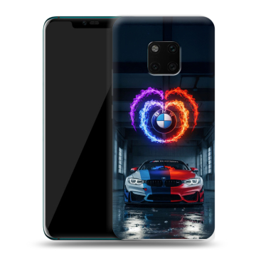 Пластиковый чехол на Huawei Mate 20 Pro с принтом BMW БМВ Пластиковый чехол на Huawei Mate 20 Pro с принтом BMW БМВ