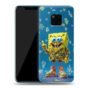 Пластиковый чехол на Huawei Mate 20 Pro с принтом Спанч боб Спанчбоб Пластиковый чехол на Huawei Mate 20 Pro с принтом Спанч боб Спанчбоб