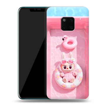 Пластиковый чехол на Huawei Mate 20 Pro с принтом Labubu Лабубу