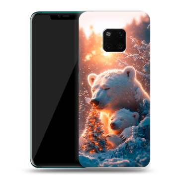 Пластиковый чехол на Huawei Mate 20 Pro с принтом Новый год Пластиковый чехол на Huawei Mate 20 Pro с принтом Новый год