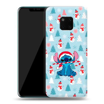 Пластиковый чехол на Huawei Mate 20 Pro с принтом Стич Новый год Пластиковый чехол на Huawei Mate 20 Pro с принтом Стич Новый год
