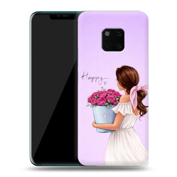 Пластиковый чехол на Huawei Mate 20 Pro с принтом женский Пластиковый чехол на Huawei Mate 20 Pro с принтом женский