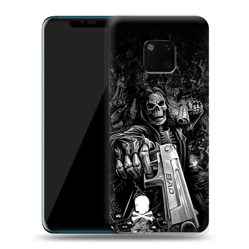 Пластиковый чехол на Huawei Mate 20 Pro с принтом Скелет Пластиковый чехол на Huawei Mate 20 Pro с принтом Скелет
