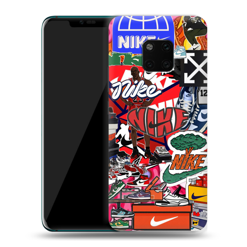 Пластиковый чехол на Huawei Mate 20 Pro с принтом Найк Nike яркий Пластиковый чехол на Huawei Mate 20 Pro с принтом Найк Nike яркий