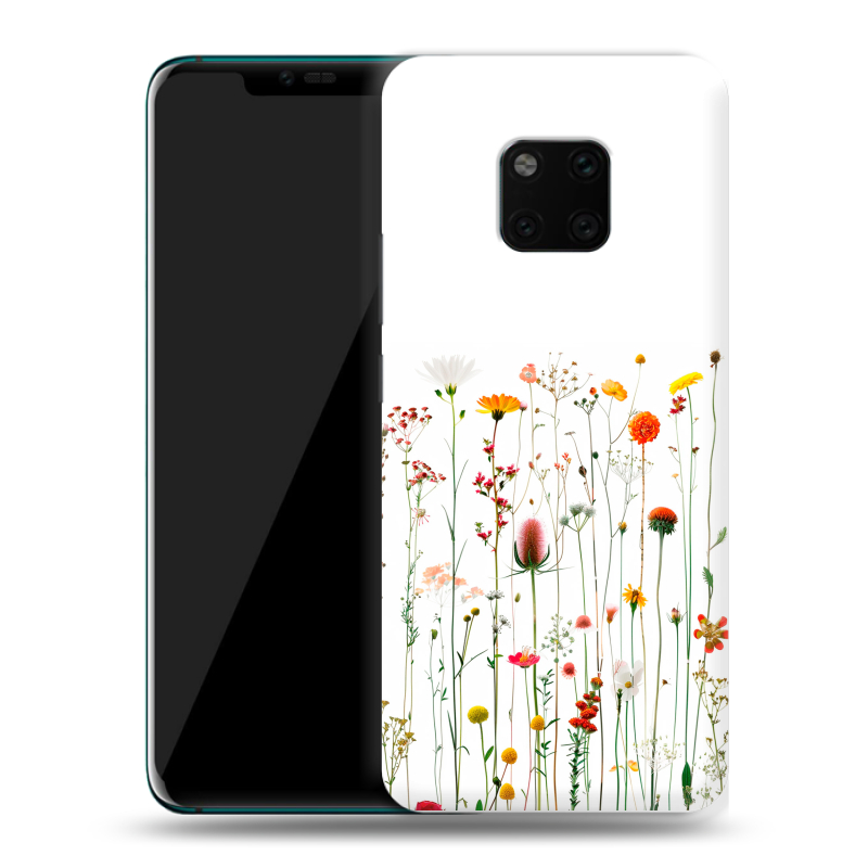 Пластиковый чехол на Huawei Mate 20 Pro с принтом цветы Пластиковый чехол на Huawei Mate 20 Pro с принтом цветы