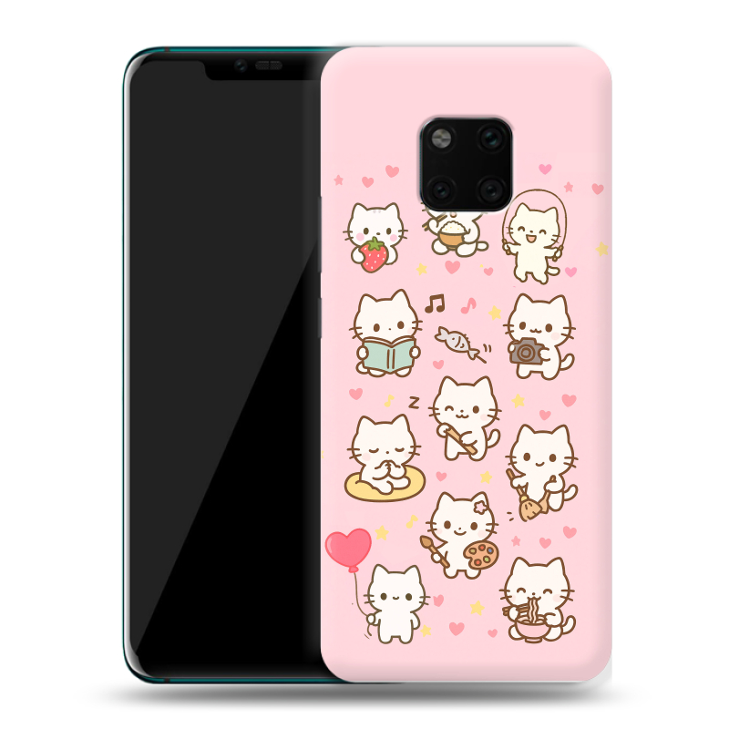 Пластиковый чехол на Huawei Mate 20 Pro с принтом Hello Kitty Хелоу Кити Пластиковый чехол на Huawei Mate 20 Pro с принтом Hello Kitty Хелоу Кити
