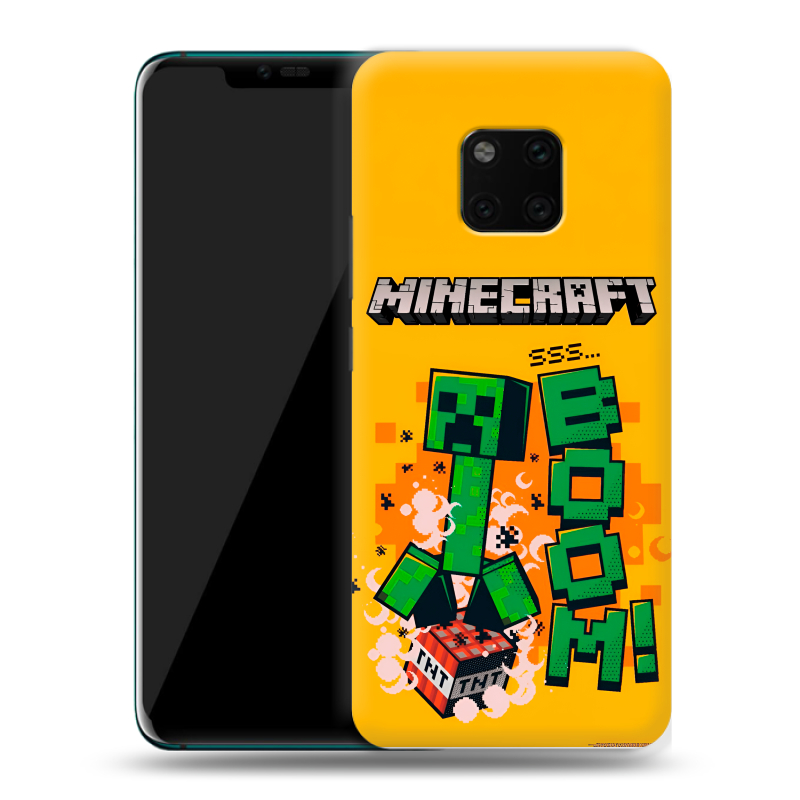 Пластиковый чехол на Huawei Mate 20 Pro с принтом Майнкрафт Minecraft Пластиковый чехол на Huawei Mate 20 Pro с принтом Майнкрафт Minecraft