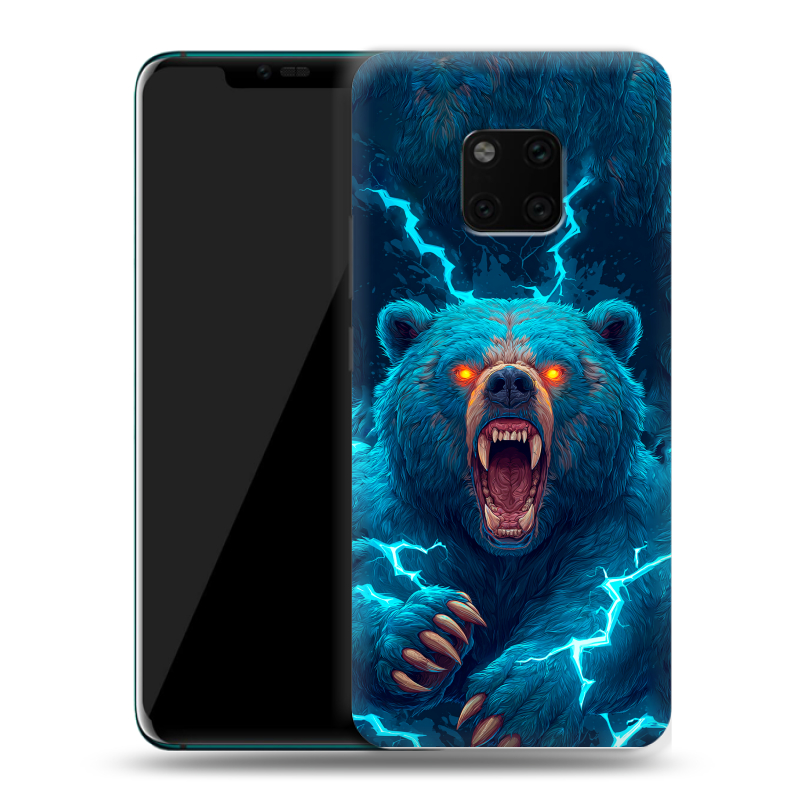 Пластиковый чехол на Huawei Mate 20 Pro с принтом Медведь Пластиковый чехол на Huawei Mate 20 Pro с принтом Медведь