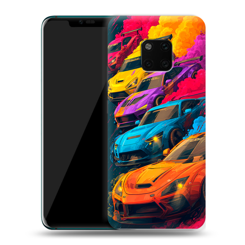 Пластиковый чехол на Huawei Mate 20 Pro с принтом Тачки Пластиковый чехол на Huawei Mate 20 Pro с принтом Тачки