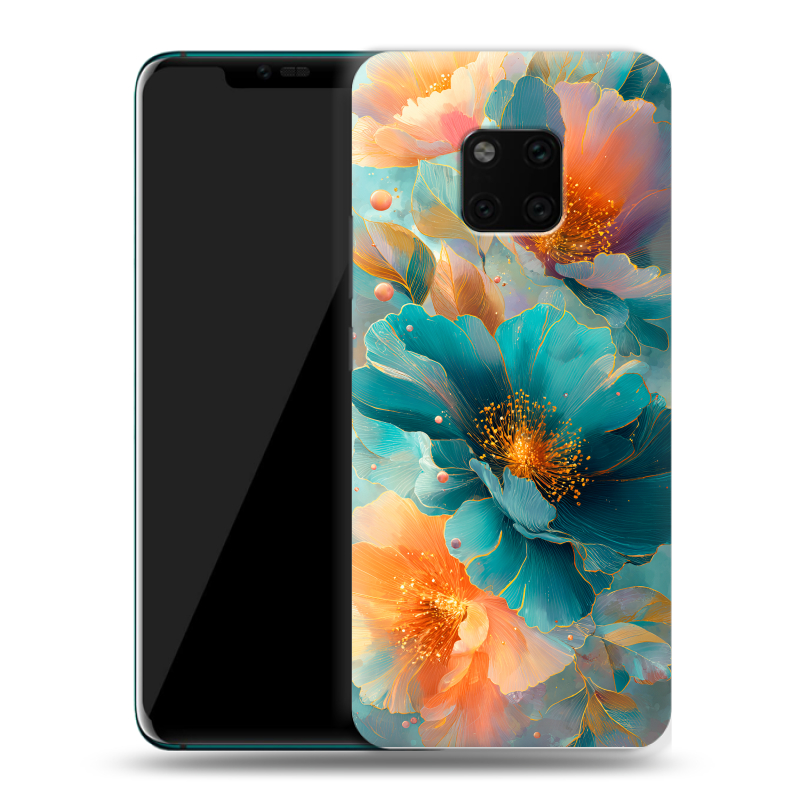 Пластиковый чехол на Huawei Mate 20 Pro с принтом Цветы Пластиковый чехол на Huawei Mate 20 Pro с принтом Цветы