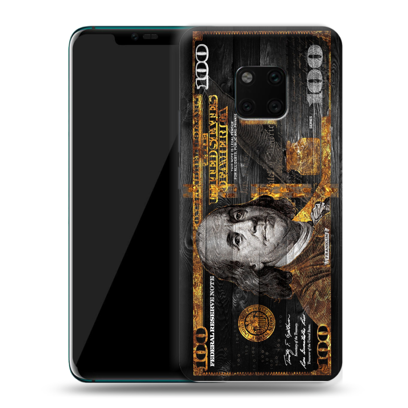 Пластиковый чехол на Huawei Mate 20 Pro с принтом Доллар деньги Пластиковый чехол на Huawei Mate 20 Pro с принтом Доллар деньги