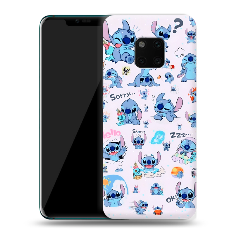 Пластиковый чехол на Huawei Mate 20 Pro с принтом Лило и Стич Пластиковый чехол на Huawei Mate 20 Pro с принтом Лило и Стич