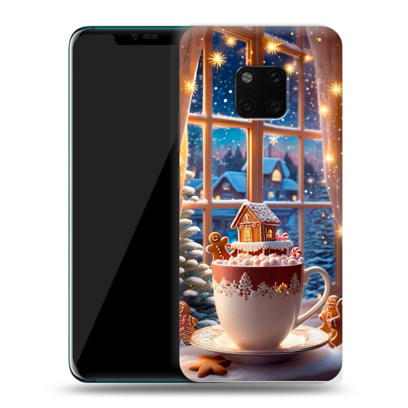 Пластиковый чехол на Huawei Mate 20 Pro с принтом Новый год Пластиковый чехол на Huawei Mate 20 Pro с принтом Новый год
