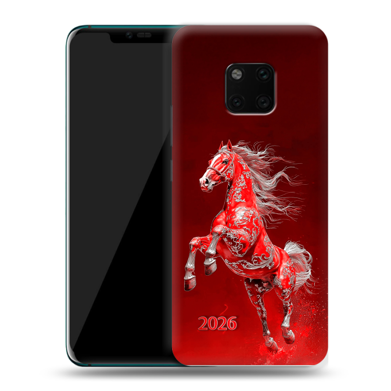 Пластиковый чехол на Huawei Mate 20 Pro с принтом Новый год Пластиковый чехол на Huawei Mate 20 Pro с принтом Новый год