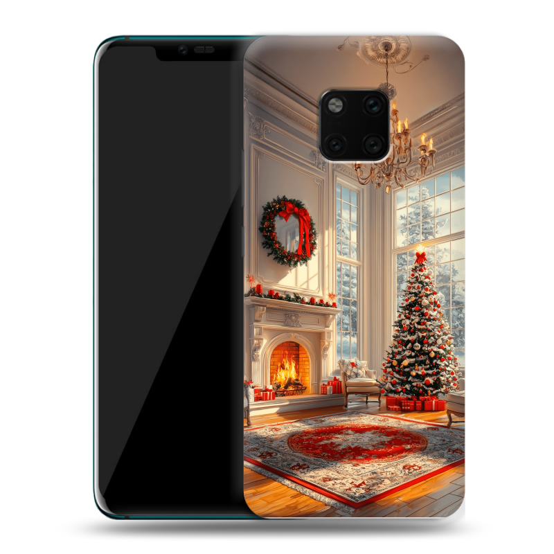 Пластиковый чехол на Huawei Mate 20 Pro с принтом Новый год Пластиковый чехол на Huawei Mate 20 Pro с принтом Новый год