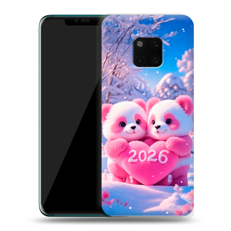 Пластиковый чехол на Huawei Mate 20 Pro с принтом Новый год Пластиковый чехол на Huawei Mate 20 Pro с принтом Новый год
