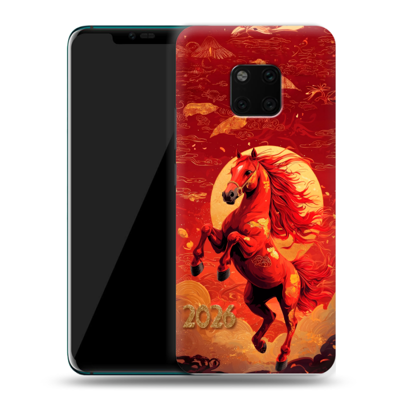 Пластиковый чехол на Huawei Mate 20 Pro с принтом Новый год Пластиковый чехол на Huawei Mate 20 Pro с принтом Новый год