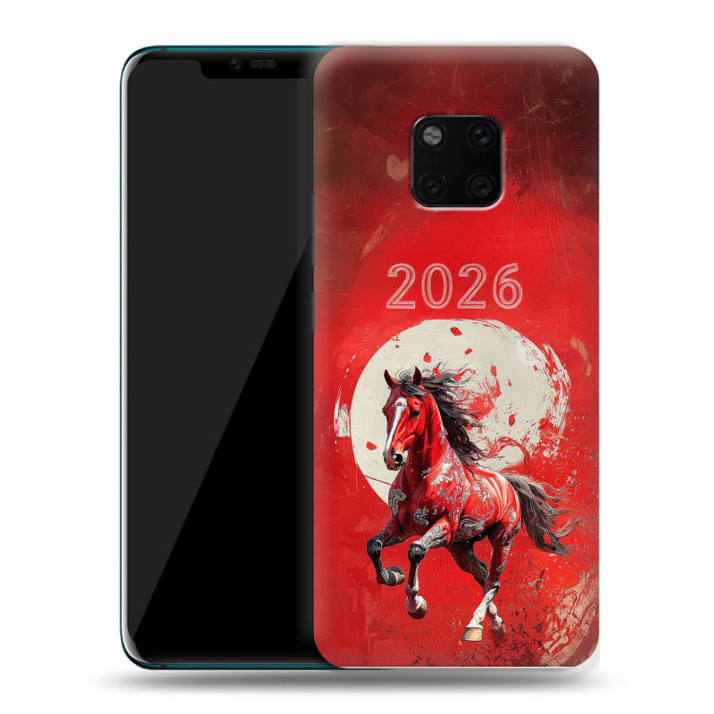 Пластиковый чехол на Huawei Mate 20 Pro с принтом Новый год Пластиковый чехол на Huawei Mate 20 Pro с принтом Новый год
