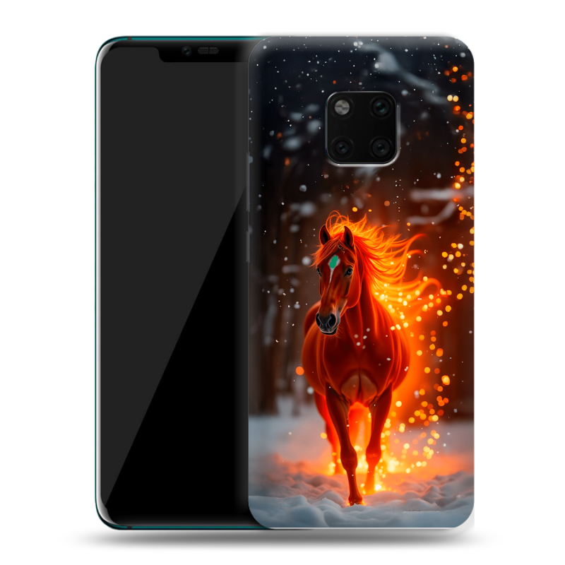 Пластиковый чехол на Huawei Mate 20 Pro с принтом Новый год Пластиковый чехол на Huawei Mate 20 Pro с принтом Новый год