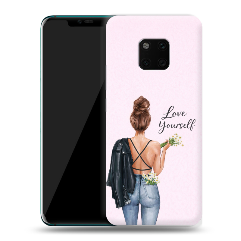 Пластиковый чехол на Huawei Mate 20 Pro с принтом женский Пластиковый чехол на Huawei Mate 20 Pro с принтом женский