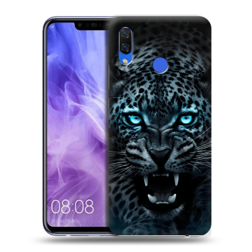 Силиконовый чехол на Huawei Nova 3i с принтом Темный леопард Силиконовый чехол на Huawei Nova 3i с принтом Темный леопард