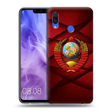 Силиконовый чехол на Huawei Nova 3i с принтом Герб СССР Силиконовый чехол на Huawei Nova 3i с принтом Герб СССР