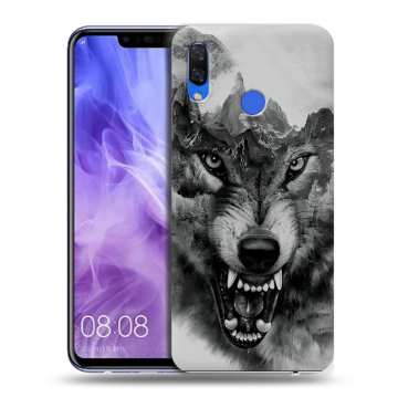 Силиконовый чехол на Huawei Nova 3i с принтом Волк Силиконовый чехол на Huawei Nova 3i с принтом Волк