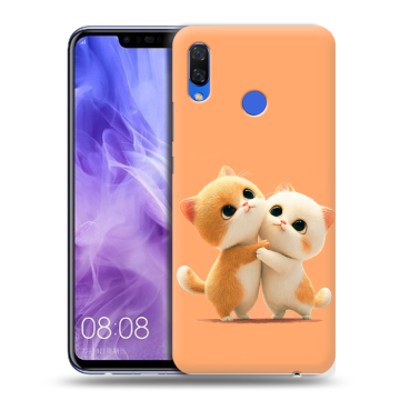 Силиконовый чехол на Huawei Nova 3i с принтом Милые котики Силиконовый чехол на Huawei Nova 3i с принтом Милые котики