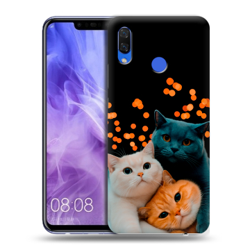 Силиконовый чехол на Huawei Nova 3i с принтом Кошки Силиконовый чехол на Huawei Nova 3i с принтом Кошки
