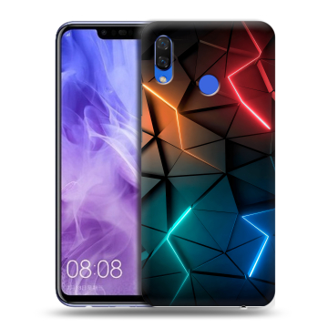 Силиконовый чехол на Huawei Nova 3i с принтом Абстракция неон Силиконовый чехол на Huawei Nova 3i с принтом Абстракция неон