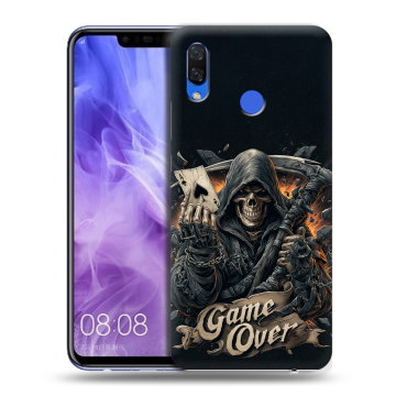 Силиконовый чехол на Huawei Nova 3i с принтом Скелет карты Силиконовый чехол на Huawei Nova 3i с принтом Скелет карты