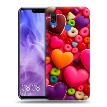 Силиконовый чехол на Huawei Nova 3i с принтом Сердечки Силиконовый чехол на Huawei Nova 3i с принтом Сердечки