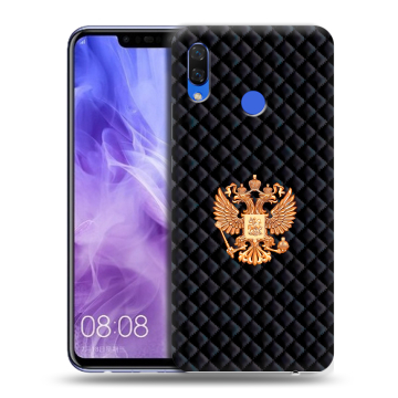 Силиконовый чехол на Huawei Nova 3i с принтом Герб России принт