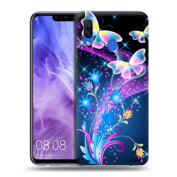 Силиконовый чехол на Huawei Nova 3i с принтом Бабочки