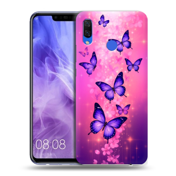 Силиконовый чехол на Huawei Nova 3i с принтом Бабочки