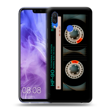Силиконовый чехол на Huawei Nova 3i с принтом Кассета
