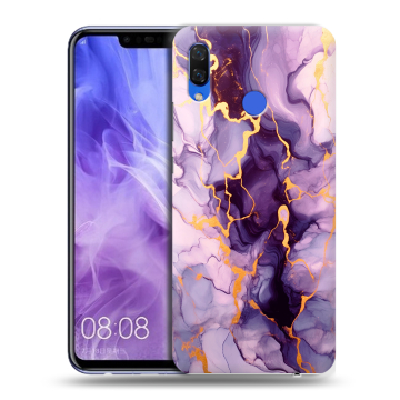 Силиконовый чехол на Huawei Nova 3i с принтом Мрамор