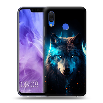 Силиконовый чехол на Huawei Nova 3i с принтом Волк ночной Силиконовый чехол на Huawei Nova 3i с принтом Волк ночной