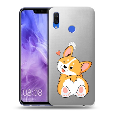 Силиконовый чехол на Huawei Nova 3i с принтом Корги Силиконовый чехол на Huawei Nova 3i с принтом Корги