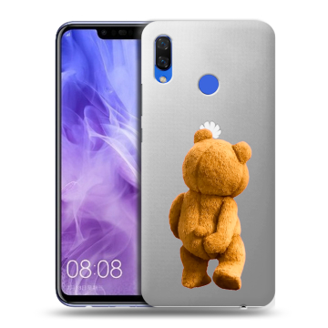 Силиконовый чехол на Huawei Nova 3i с принтом Медведь