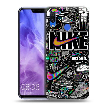Силиконовый чехол на Huawei Nova 3i с принтом Найк