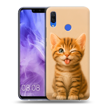 Силиконовый чехол на Huawei Nova 3i с принтом котенок Силиконовый чехол на Huawei Nova 3i с принтом котенок