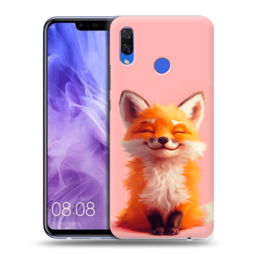 Силиконовый чехол на Huawei Nova 3i с принтом милая лиса