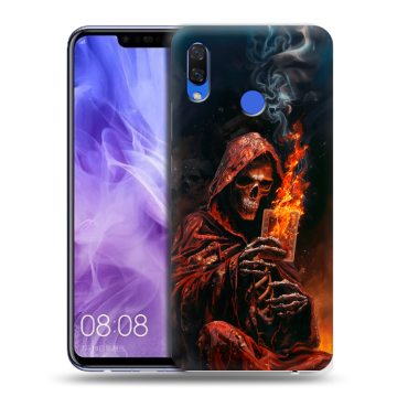 Силиконовый чехол на Huawei Nova 3i с принтом Скелет и карты Силиконовый чехол на Huawei Nova 3i с принтом Скелет и карты